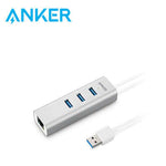 Anker Aluminum 3-Port USB 3.0 and Ethernet Hub | AbrandZ Corporate Gifts