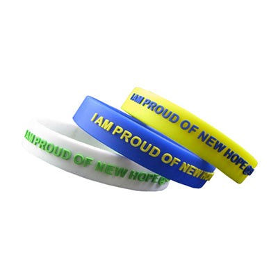 Custom Embossed Printed Silicone Wristband Executive Corporate Gifts Singapore