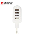 SKROSS 4 Port USB Charger - EURO | AbrandZ Corporate Gifts