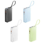 Remax FCP-25 Powerbank with Retractable Type-C Cable 10000mAh (Copy) in four color options.