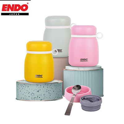 Endo 800ml Double Stainless Steel Food Jar