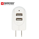 SKROSS 2 Port USB Charger - US and Japan | AbrandZ Corporate Gifts