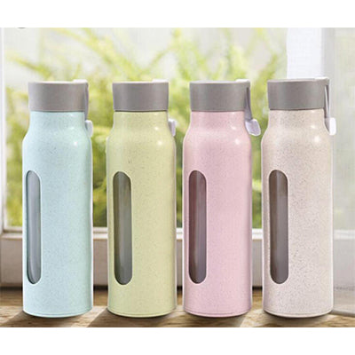 Eco Wheat Straw Glass Bottle | AbrandZ Corporate Gifts