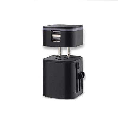Travel Adapter with 2 USB Port Executive Corporate Gifts Singapore