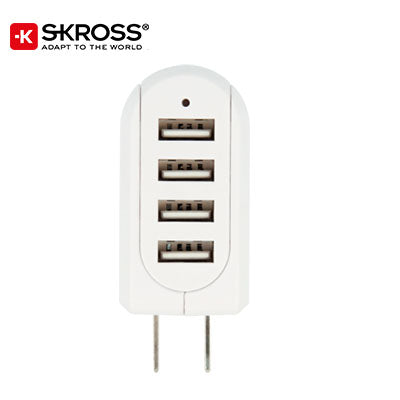 SKROSS 4 Port USB Charger - US and Japan Executive Corporate Gifts Singapore
