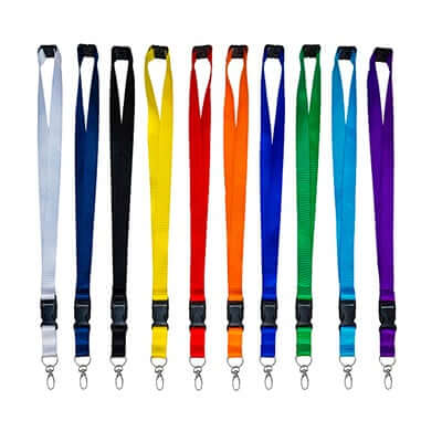 20mm Nylon Lanyard with safety breakaway and buckle | AbrandZ Corporate Gifts