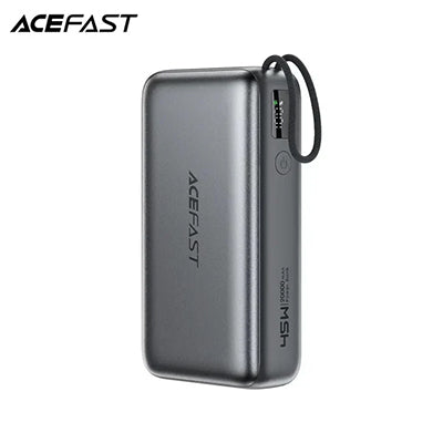 Acefast M34 Power Bank 20000mAh PD 45W Built-In Retractable Cable CCC Certified