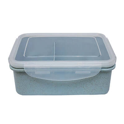 Eco Friendly Rectangle Wheat Straw Lunch Box with Compartment Executive Corporate Gifts Singapore