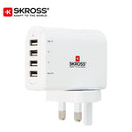 SKROSS 4 Port USB Charger - UK | AbrandZ Corporate Gifts