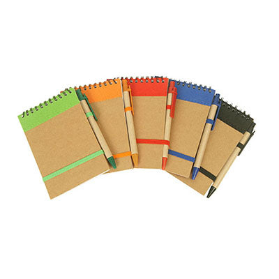 Eco Wire-O Notebook and Pen | AbrandZ Corporate Gifts