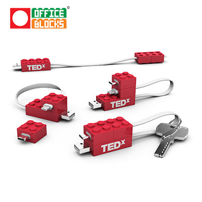 Office Blocks Mobile Charging Cable Set Executive Corporate Gifts Singapore