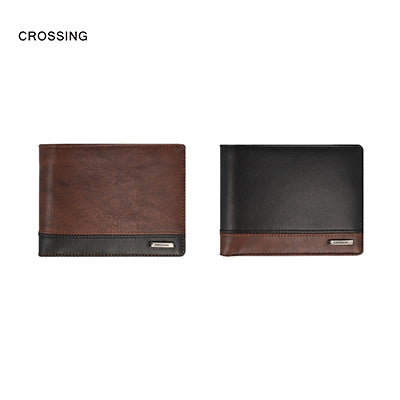 Crossing Antique Bi-fold Leather Wallet With Coin Pouch Executive Gifts Singapore