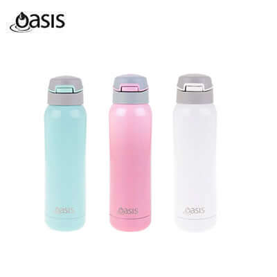 Oasis Stainless Steel Insulated Sports Water Bottle with Straw 500ML Executive Corporate Gifts Singapore