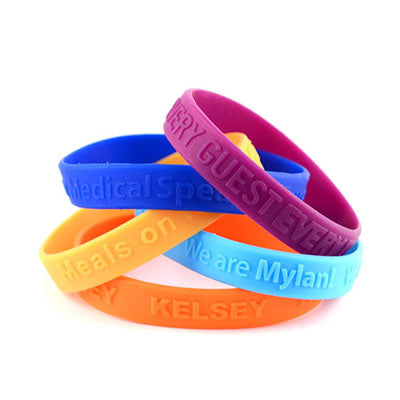 Custom Embossed Silicone Wristband Executive Corporate Gifts Singapore