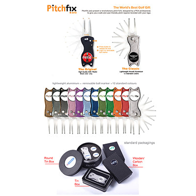 Pitchfix Automatic Golf Divot Tool Executive Corporate Gifts Singapore