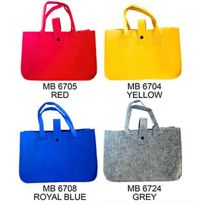 Felt Bag with Button Closure Executive Corporate Gifts Singapore