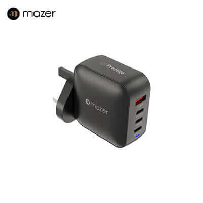 Mazer GaNPrestige 100W Gan Wall Charger with Travel Pins (4 Ports) Executive Corporate Gifts Singapore