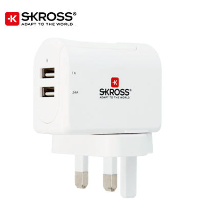 SKROSS 2 Port USB Charger - UK Executive Corporate Gifts Singapore
