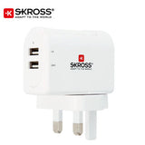 SKROSS 2 Port USB Charger - UK | AbrandZ Corporate Gifts