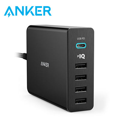 Anker PowerPort+ 5 Ports USB-C 60W With PowerIQ™ Charging Station Executive Gifts Singapore