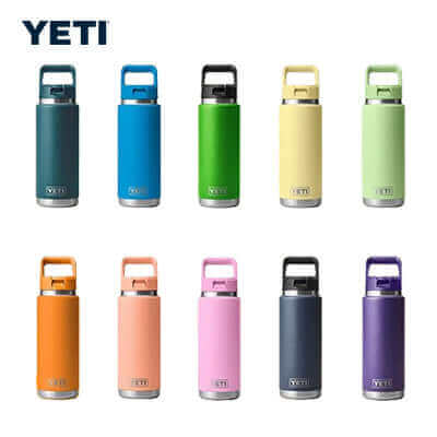 Yeti Rambler® 26 oz Water Bottle with Color-Matched Straw Cap Corporate Gifts Singapore