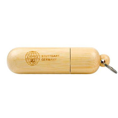 Cylinder-shaped Wooden USB Drive Executive Corporate Gifts Singapore