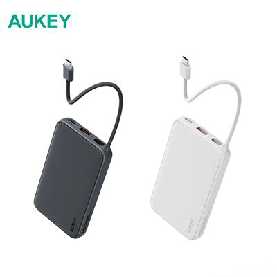 Aukey PB-Y53 Spark Sling 10000mAh Lite Slim PB Built-in USB-C Cable Executive Corporate Gifts Singapore