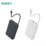 Aukey PB-Y53 Spark Sling 10000mAh Lite Slim PB Built-in USB-C Cable