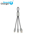 BrandCharger Trident Aluminium Charging Cable | AbrandZ Corporate Gifts