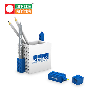 Office Blocks 4 in 1 Pen Pot Stationery Set Executive Corporate Gifts Singapore