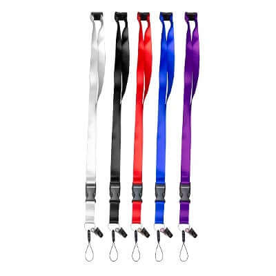 20mm Nylon Lanyard with safety breakaway, buckle and Handphone Clip | AbrandZ Corporate Gifts