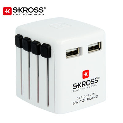 SKROSS Travel Adaptor World USB Charger Executive Corporate Gifts Singapore