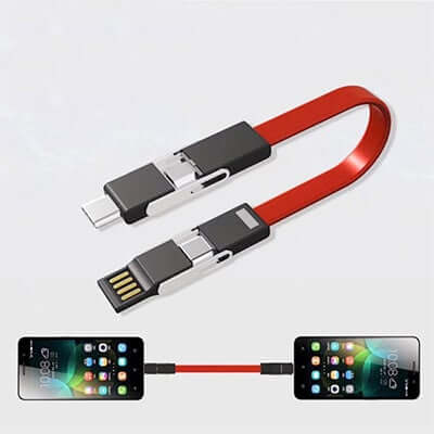 4 in 1 Magnetic Keychain USB Charging Cable Executive Corporate Gifts Singapore
