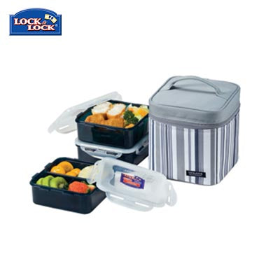 Lock & Lock 3 Pieces Lunch Box Set 870ml | AbrandZ Corporate Gifts