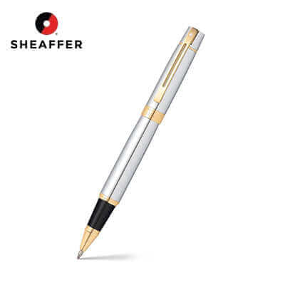 Sheaffer® 300 Chrome with Gold Trims Rollerball Pen Corporate Gifts Singapore