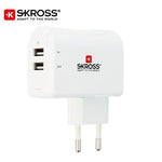 SKROSS 2 Port USB Charger - EURO | AbrandZ Corporate Gifts