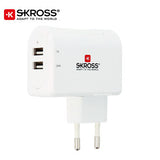 SKROSS 2 Port USB Charger - EURO | AbrandZ Corporate Gifts