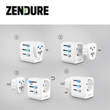 Zendure Passport Pro Travel Adapter | AbrandZ.com