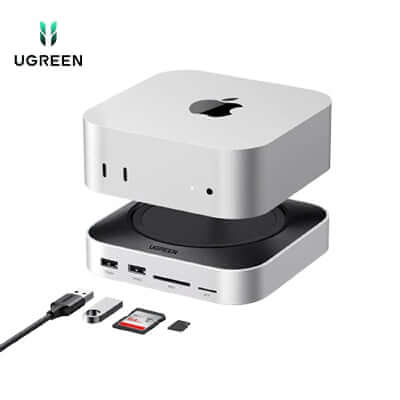 UGREEN Mac mini M4 Docking Station with NVMe SSD and USB A USB C Ports Corporate Gift Singapore