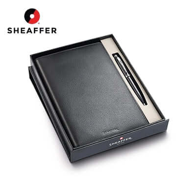Sheaffer Gift Set 100 Ballpoint Pen with Leather Notebook Jacket Corporate Gift Singapore