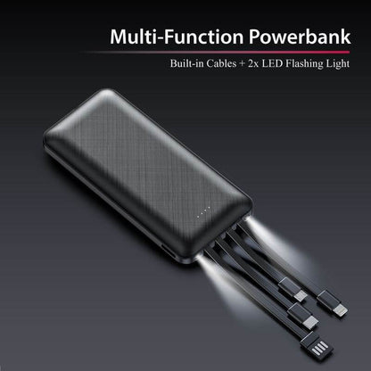 10000mAh Powerbank with 4 Built-in Cable Executive Corporate Gifts Singapore