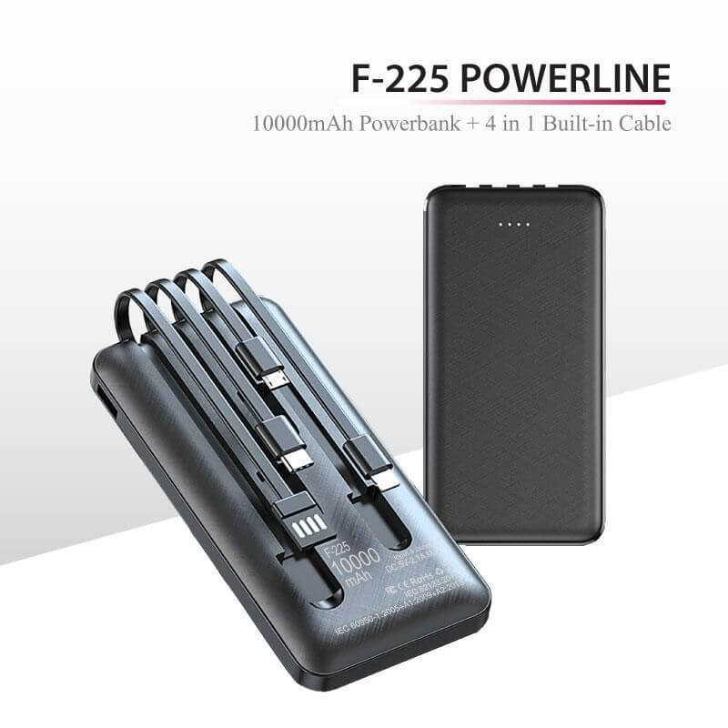 10000mAh Powerbank with 4 Built-in Cable Executive Corporate Gifts Singapore