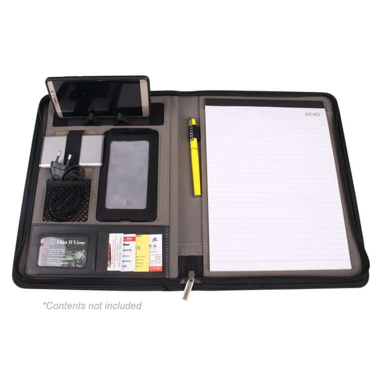 Zipper PU Seminar Folder Executive Corporate Gifts Singapore
