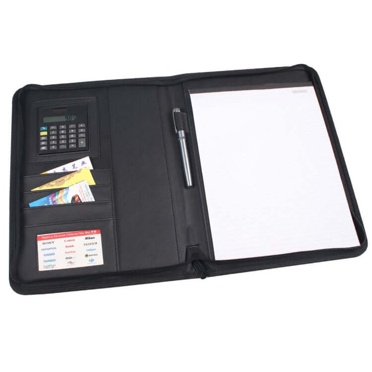 PU Seminar Folder with Calculator & Writing Pad Executive Corporate Gifts Singapore