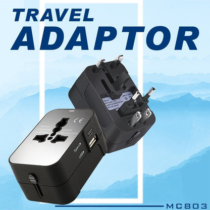 Travel Adaptor with1 Type C and 1 USB Port Executive Corporate Gifts Singapore