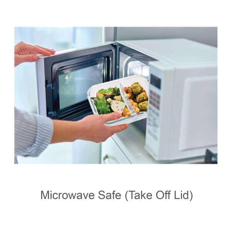 Glass Food Container with Divider Executive Corporate Gifts Singapore