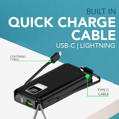 22.5W Quick Charge Powerbank with Built-in Cable Executive Corporate Gifts Singapore