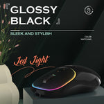 Rechargeable Wireless Mouse with Ergonomic Stressless Gripping