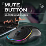 Rechargeable Wireless Mouse with Ergonomic Stressless Gripping