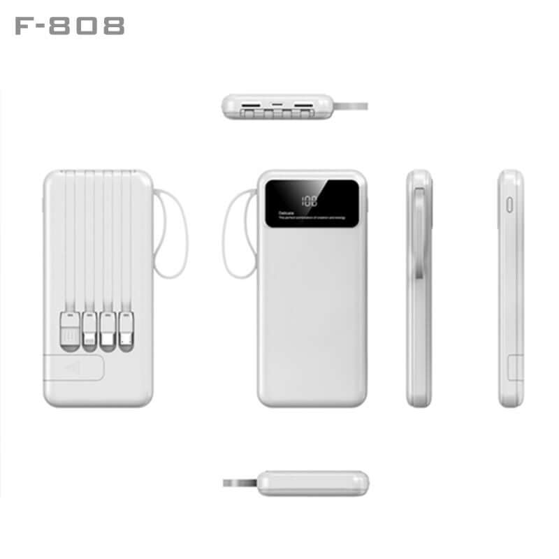 10000mAh Powerbank with 4 Detachable Built-in Cables & Mobile Stand Executive Corporate Gifts Singapore